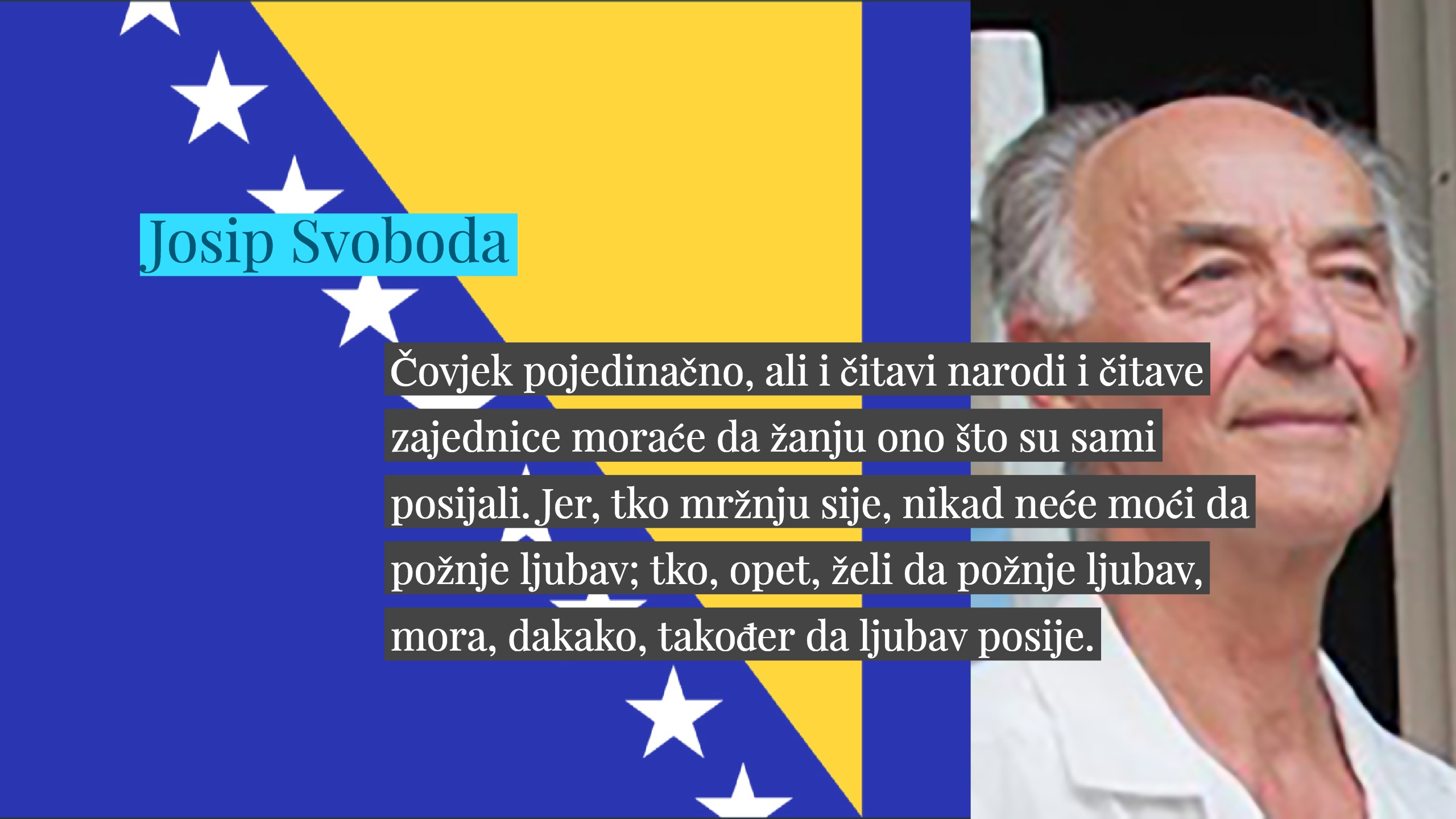 Josip Svoboda: Dijete promjene i transformacije