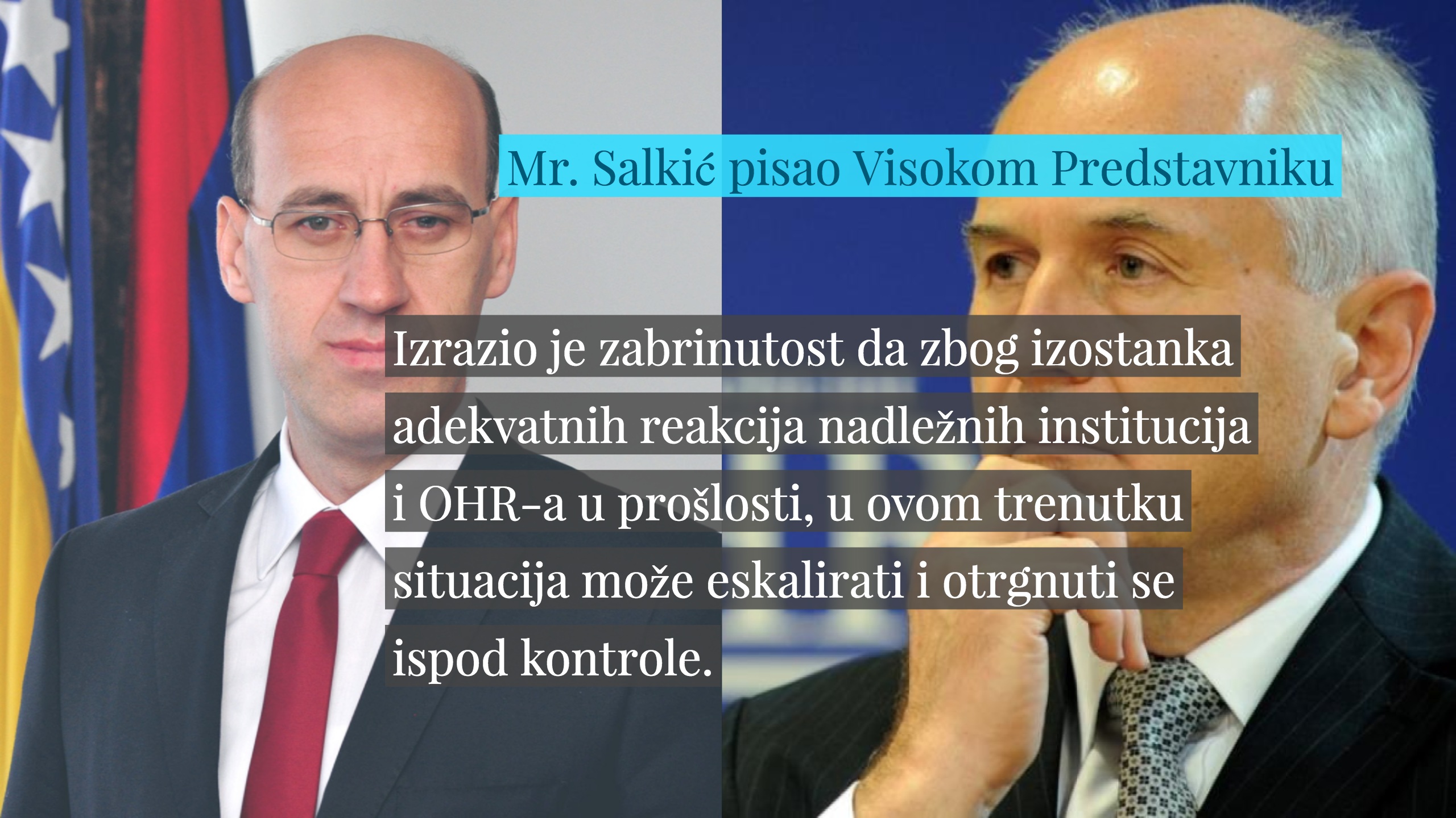 Ramiz Salkić: Potpredsjednik manjeg bh. entiteta pisao Visokom Predstavniku