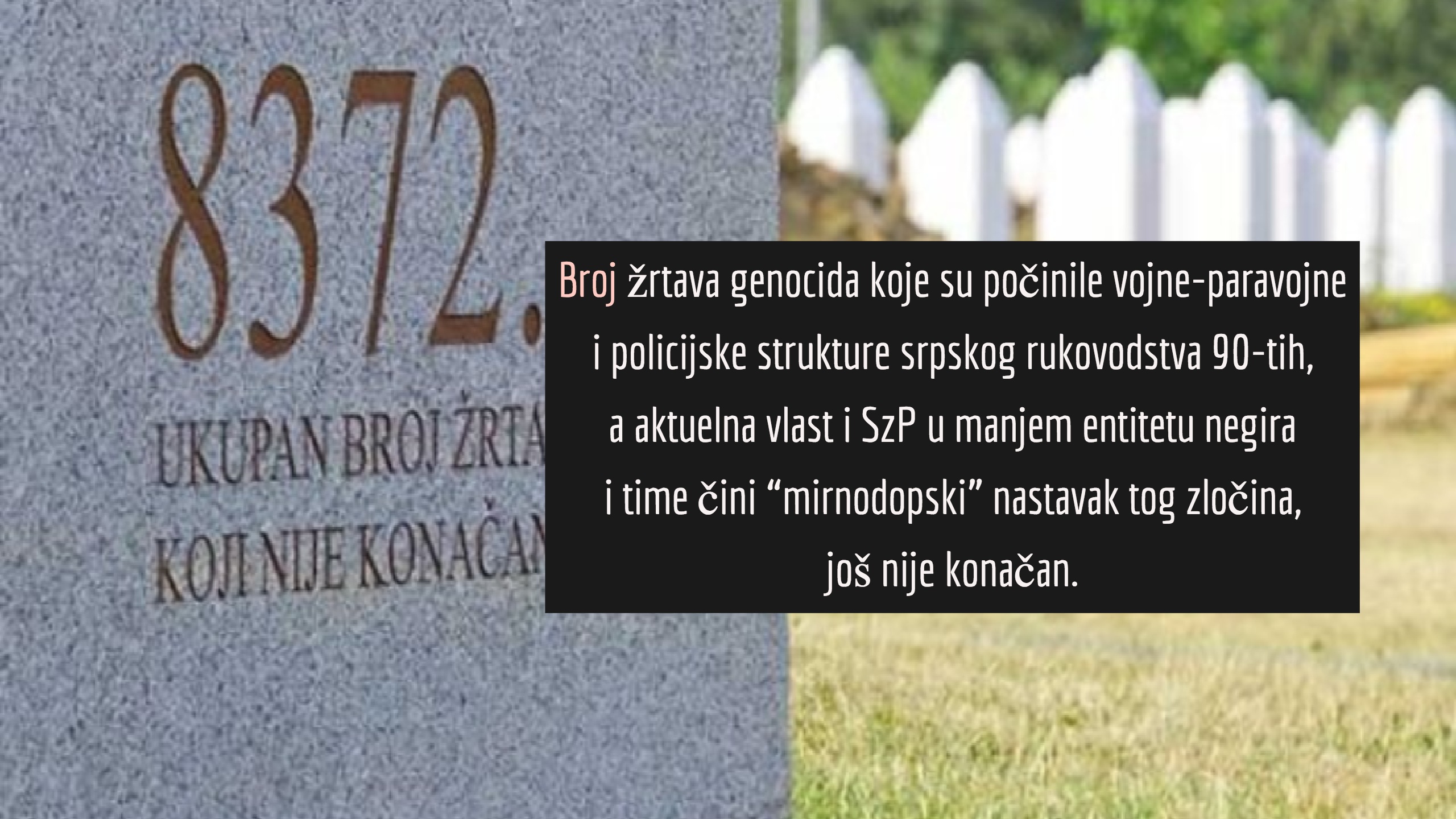 Nacistički stavovi iz manjeg BiH entiteta i reakcije: Negiranje genocida jednako je osporavanju holokausta