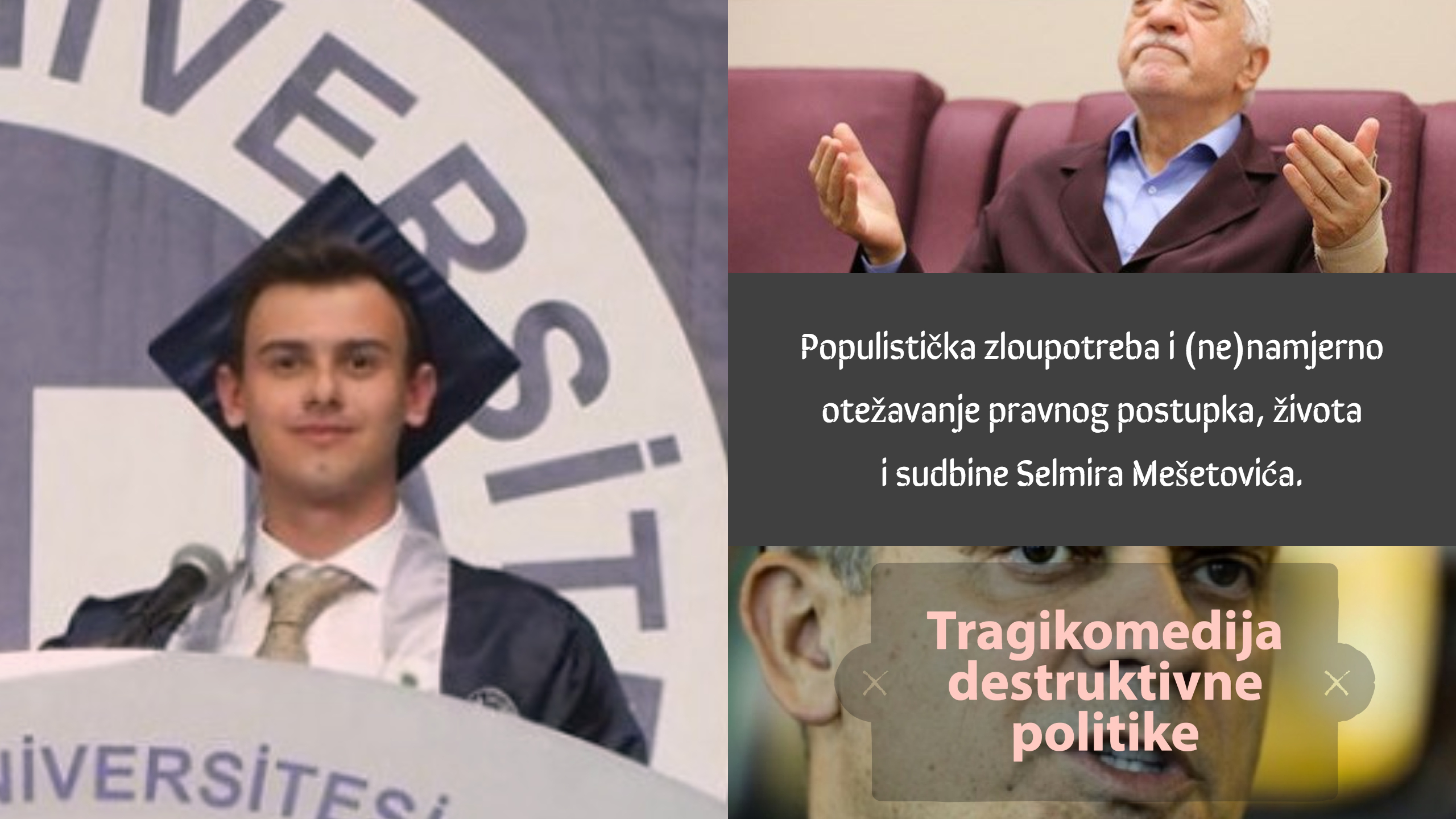 Fetoizacija studenta: Selmir Mešetović je od strane FR-a doveden u opasnost
