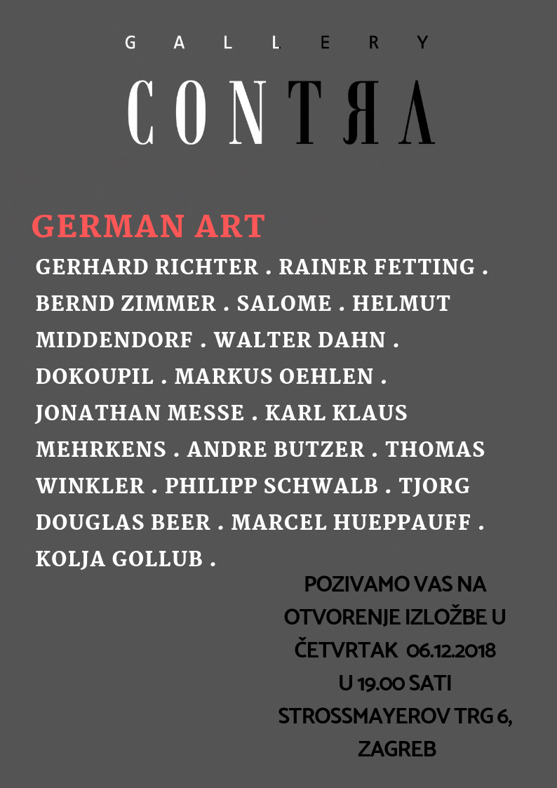Najava izložbe: Grupna izložba njemačkih umjetnika