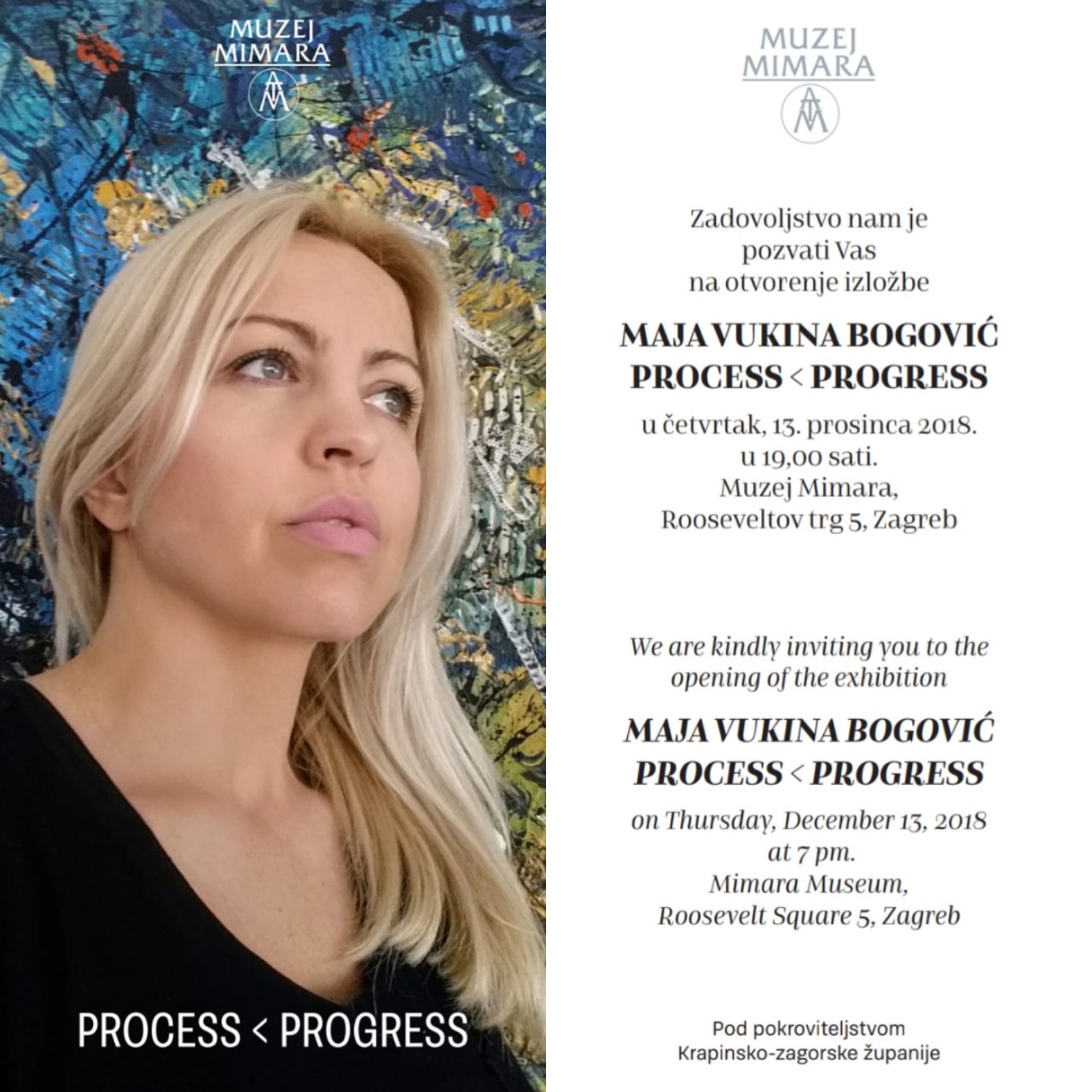Najava izložbe: PROCESS < PROGRESS - Maja Vukina Bogović