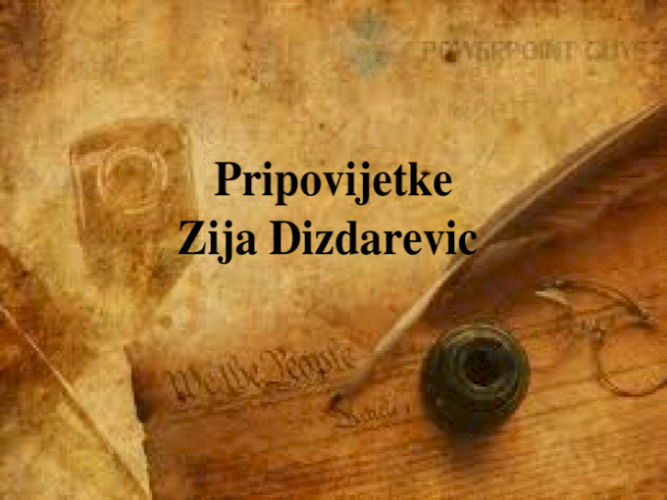 XXXVI   Susreti  Zija  Dizdarević: Konkurs za najbolju kratku priču