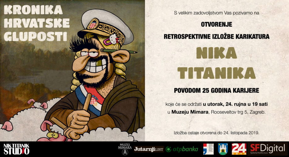 Najava izložbe: Retrospektiva poznatog hrvatskog karikaturista Nika Titanika