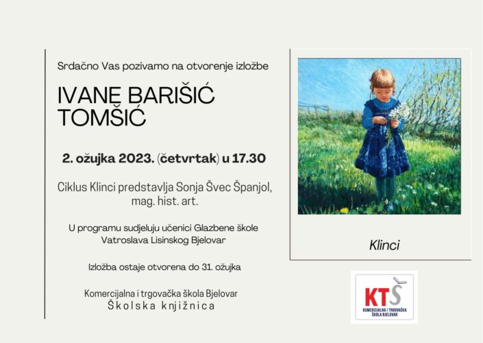 Najava izložbe: "Klinci" - akademska umjetnica Ivana Barišić Tomšić