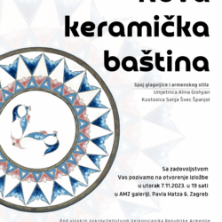 Najava izložbe: „Nova keramička baština - Spoj glagoljice i armenskog stila“ akademske umjetnice Aline Gishyan